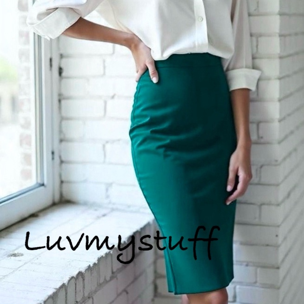 💚💙Cute Lululemon Teal Emerald Green Pencil Skirt So Comfy! - Picture 5 of 13